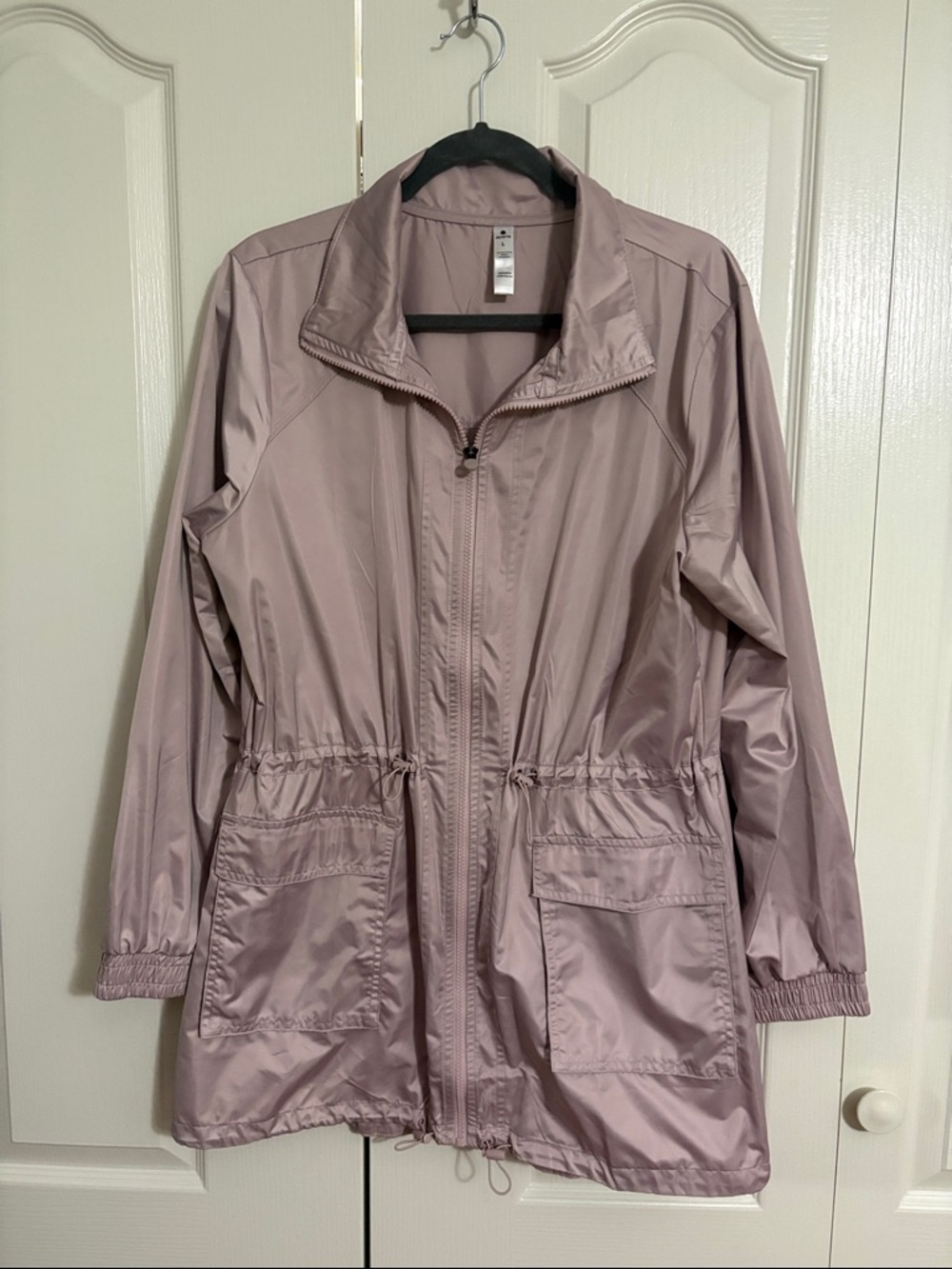 Apana Mauve Utility Jacket with Drawcord Waist, L